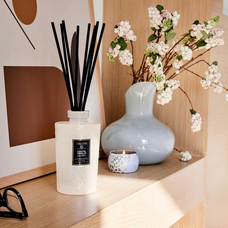 Santal Vanille Luxe Reed Diffuser - PRINZZESA BOUTIQUE