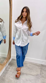 French Cuff White Top