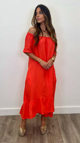 Caterina Linen Maxi Dress