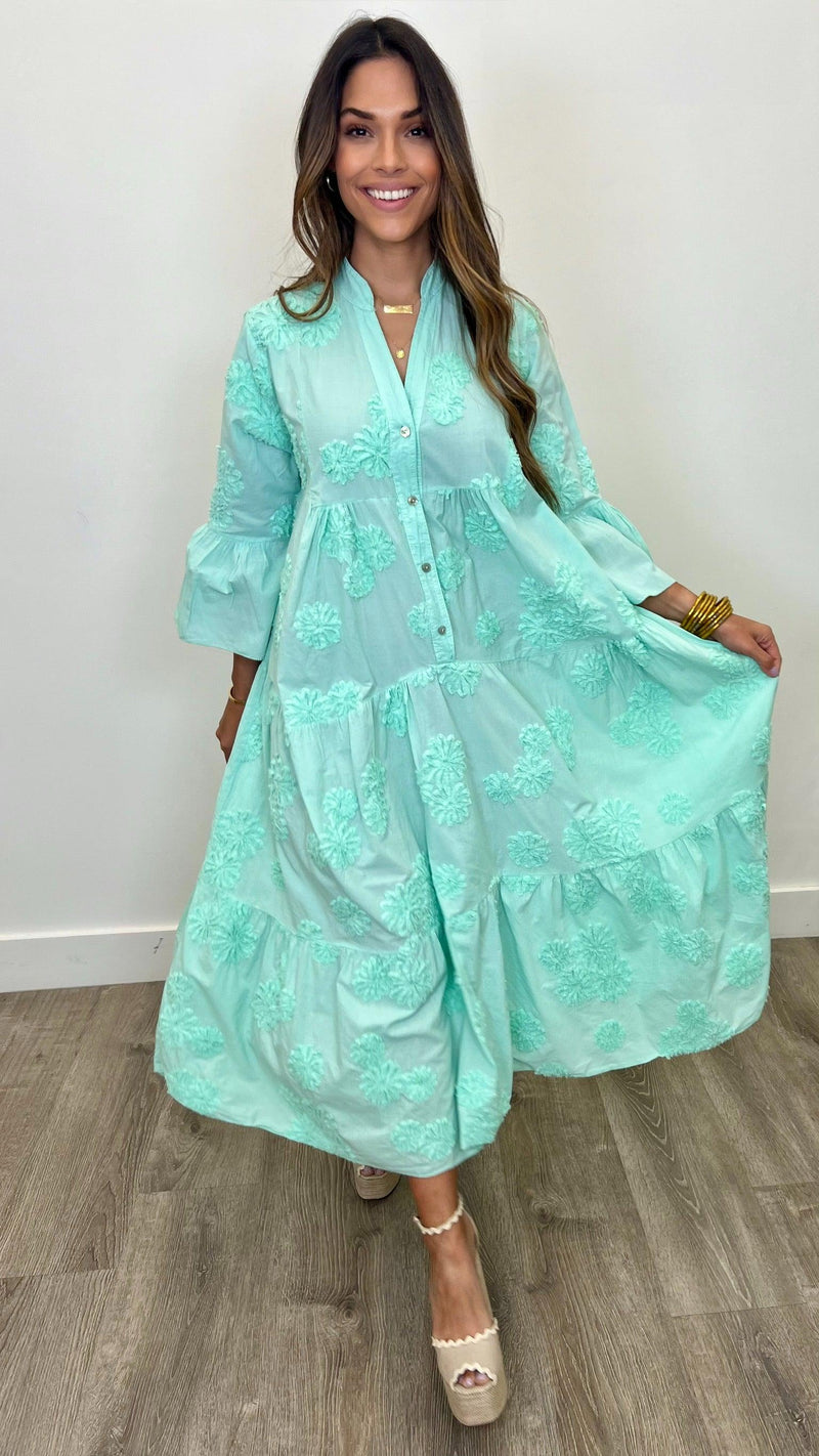Serena Cotton Maxi Dress - PRINZZESA BOUTIQUE