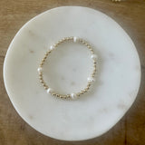 Pearl Week Gold Beaded Bracelet - PRINZZESA BOUTIQUE