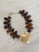 Summer Tortoise Style Heart Necklace