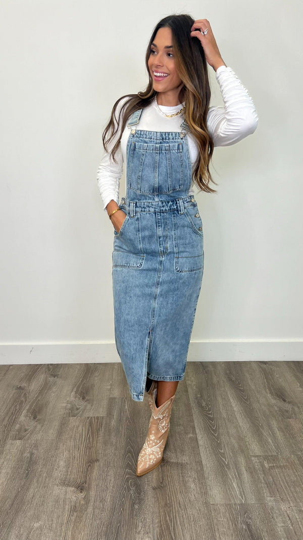 Bailey Denim Overalls - PRINZZESA BOUTIQUE