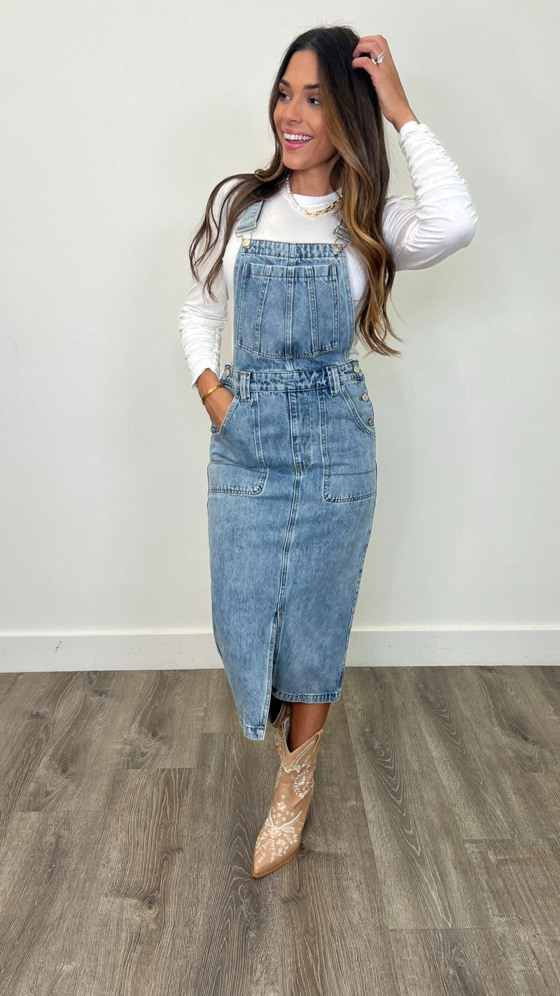 Bailey Denim Overalls - PRINZZESA BOUTIQUE