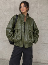 Oversized Olive Jacket