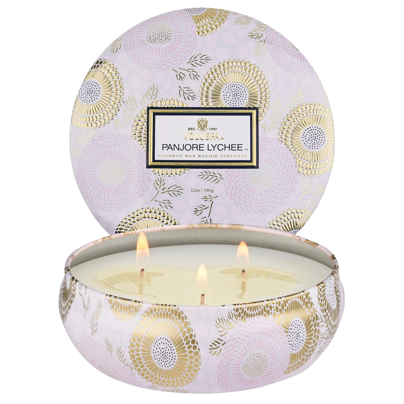 Panjore Lychee 3 Wick Tin Candle