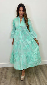 Serena Cotton Maxi Dress - PRINZZESA BOUTIQUE