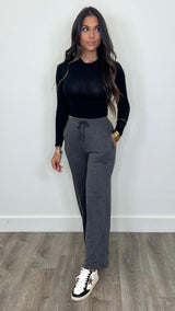 Kinley Black Pants - PRINZZESA BOUTIQUE