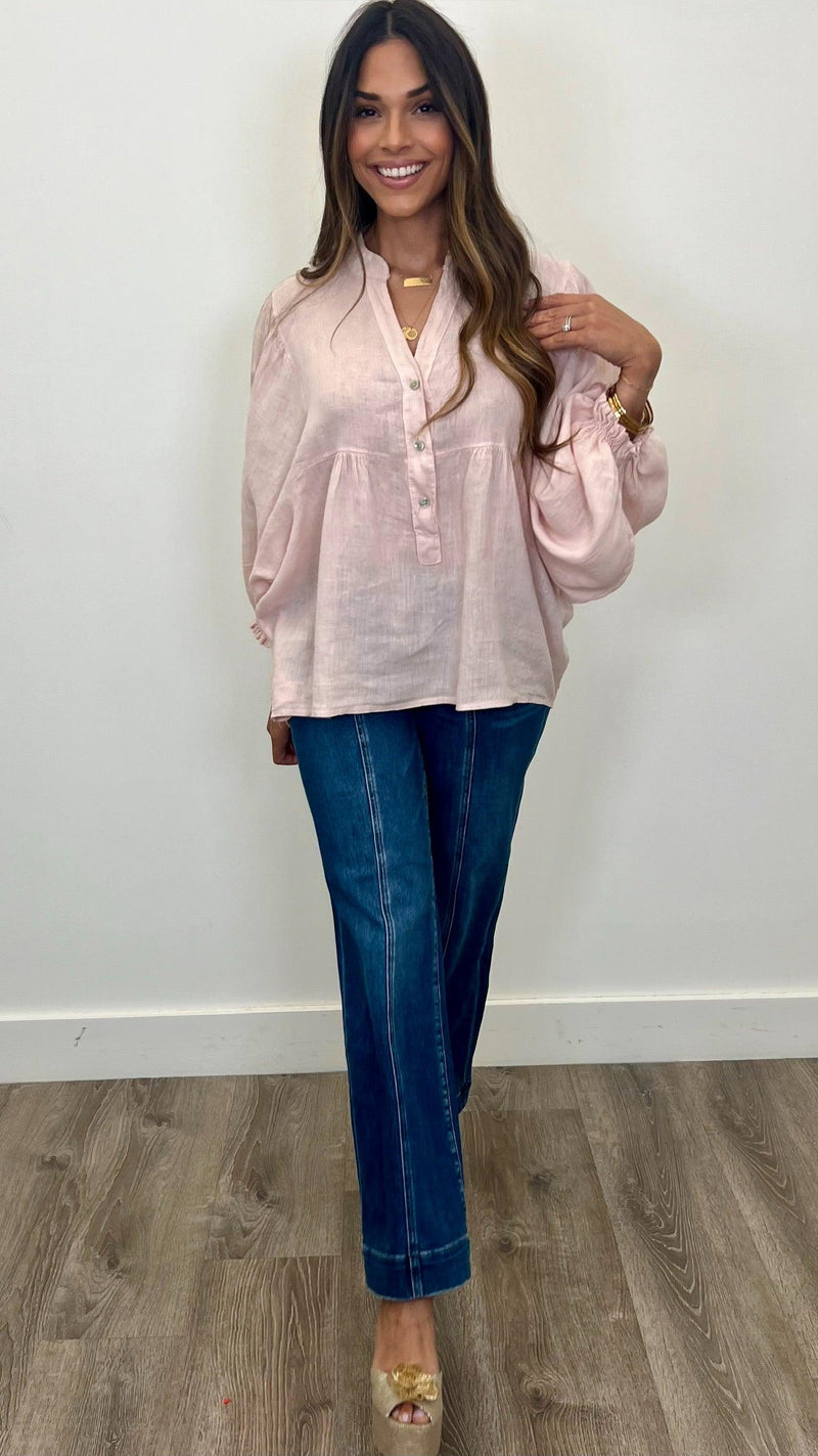 Lorenza Linen Top