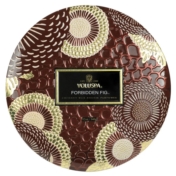 Forbidden Fig 3 Wick Tin Candle - PRINZZESA BOUTIQUE