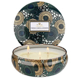 French Cade Lavander 3 Wick Tin Candle - PRINZZESA BOUTIQUE
