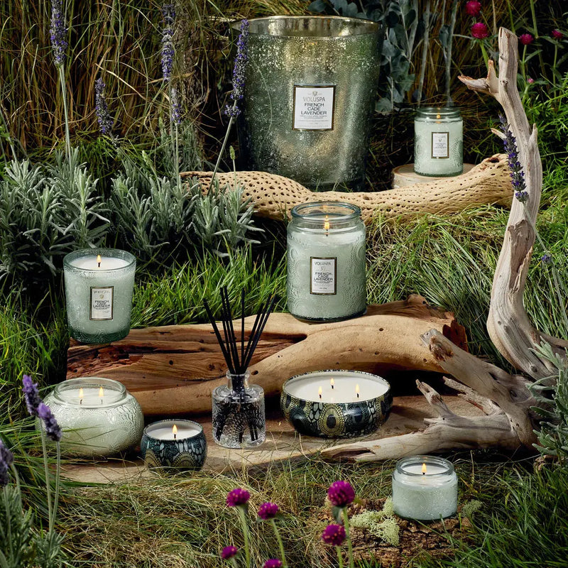 French Cade Lavander Chawan Bowl Candle - PRINZZESA BOUTIQUE