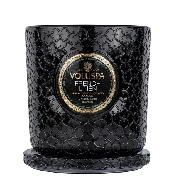 French Linen Luxe Candle - PRINZZESA BOUTIQUE