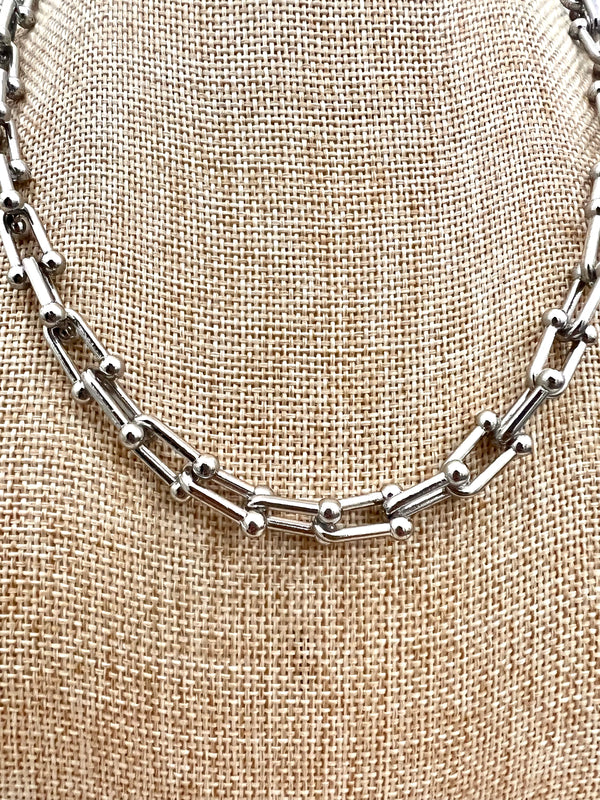 Silver Hardware Necklace