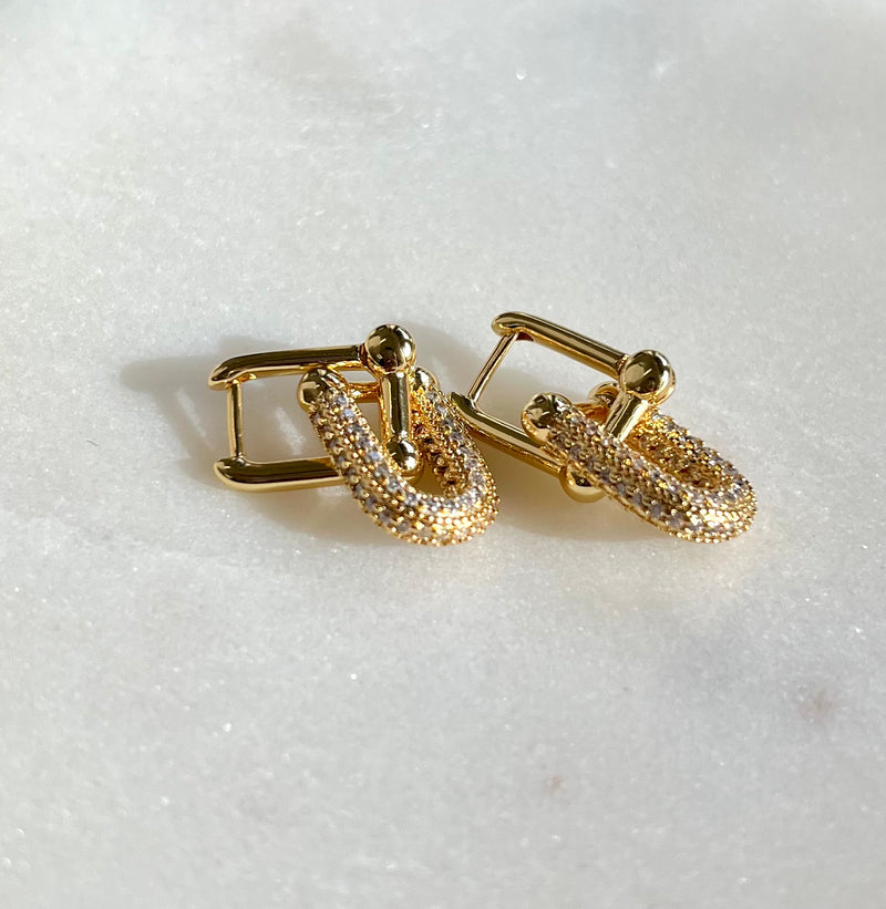 Holiday Hardware Pave Earrings