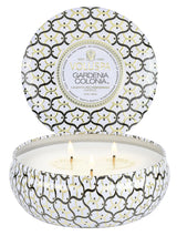 Gardenia Colonia 3 Wick Tin Candle - PRINZZESA BOUTIQUE