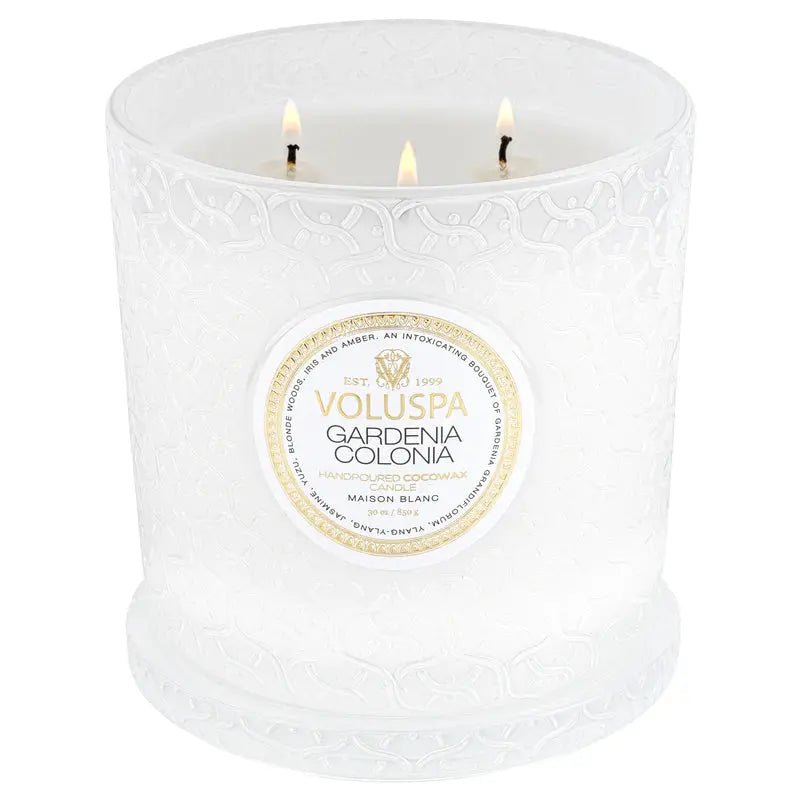Gardenia Colonia Luxe Candle - PRINZZESA BOUTIQUE