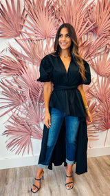 Glam Gal Black Top - PRINZZESA BOUTIQUE