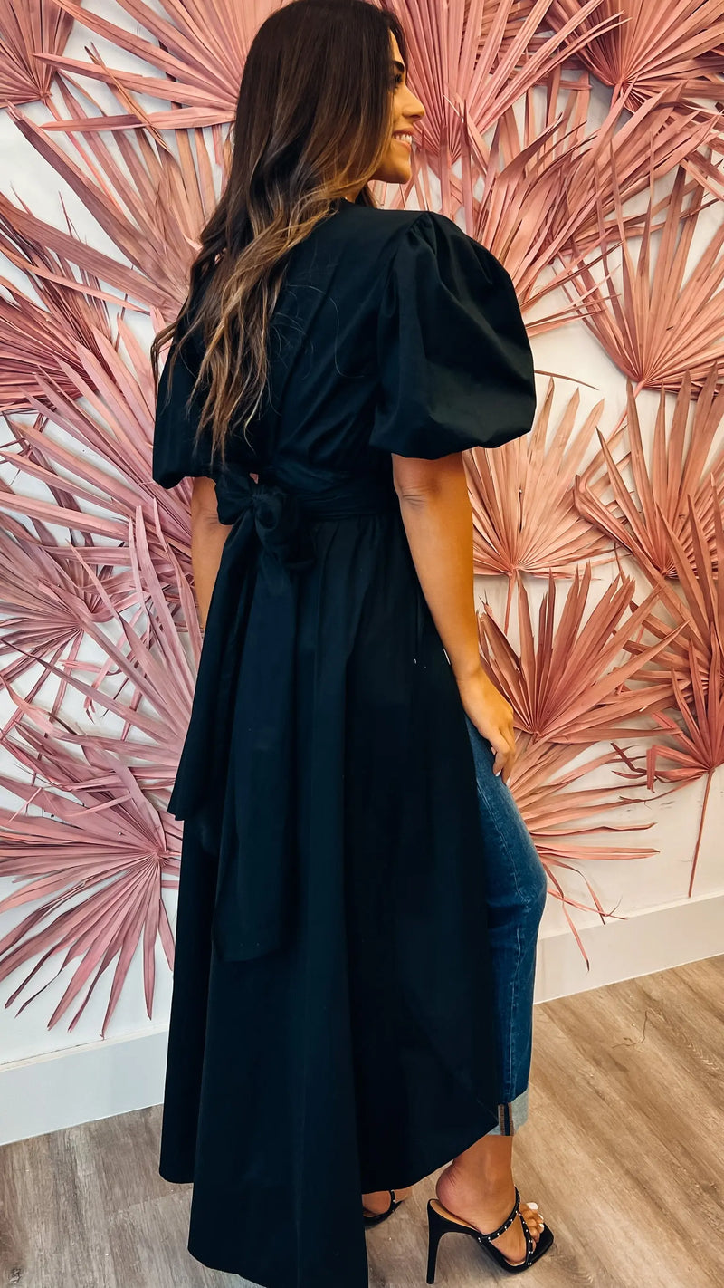 Glam Gal Black Top - PRINZZESA BOUTIQUE