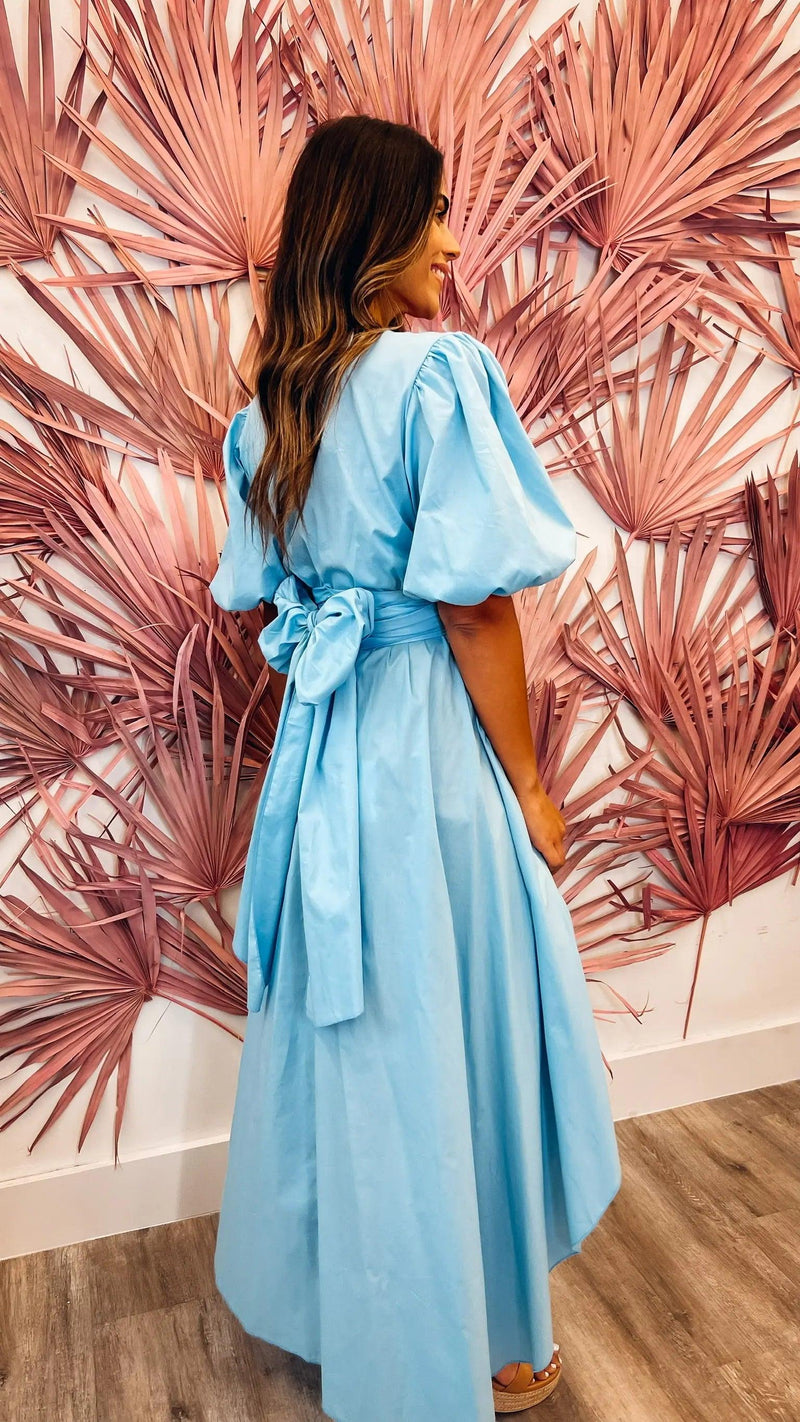 Glam Gal Blue Top - PRINZZESA BOUTIQUE