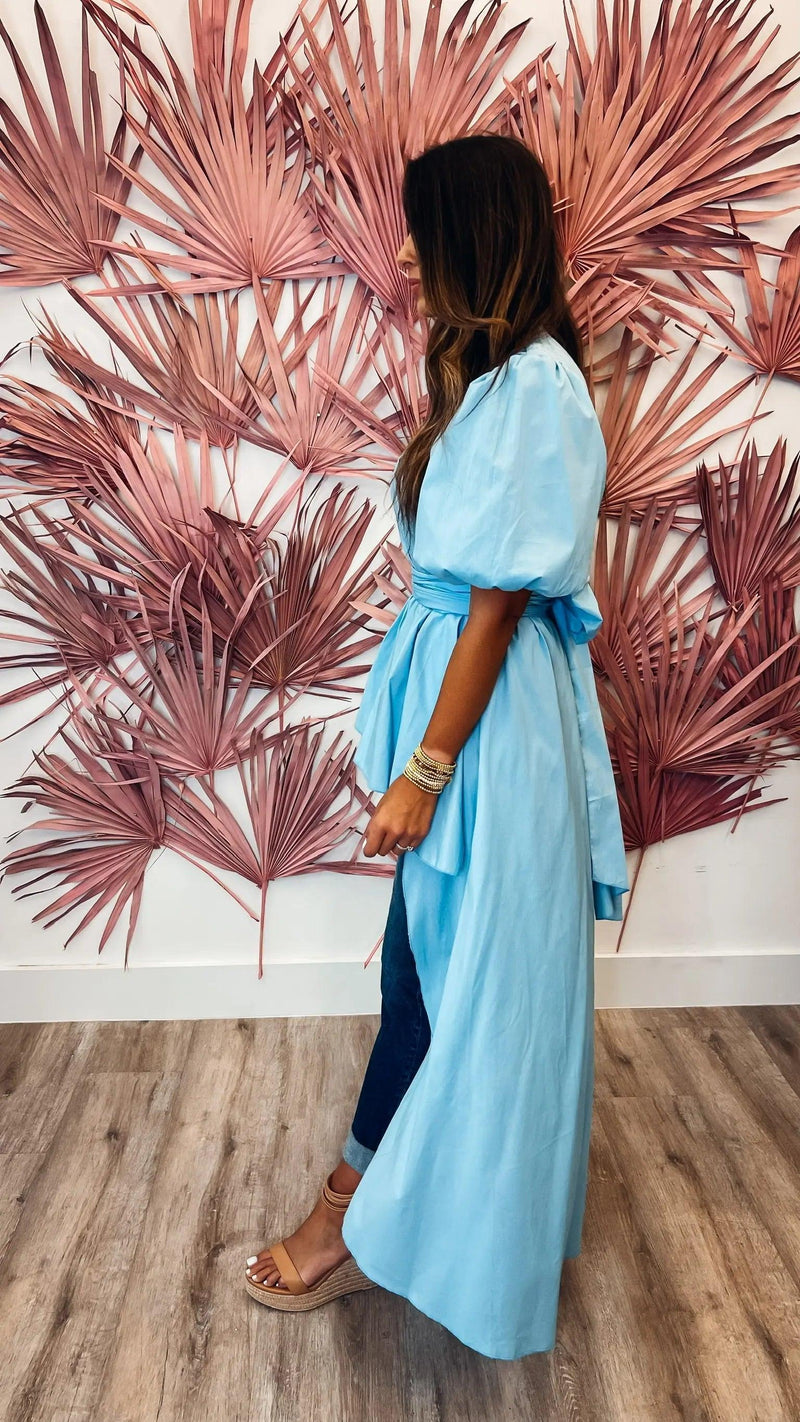 Glam Gal Blue Top - PRINZZESA BOUTIQUE