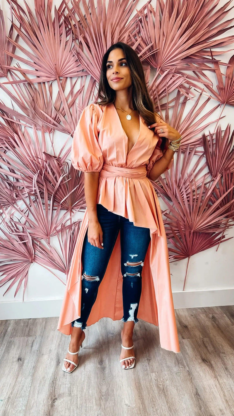 Glam Gal Mauve Top - PRINZZESA BOUTIQUE