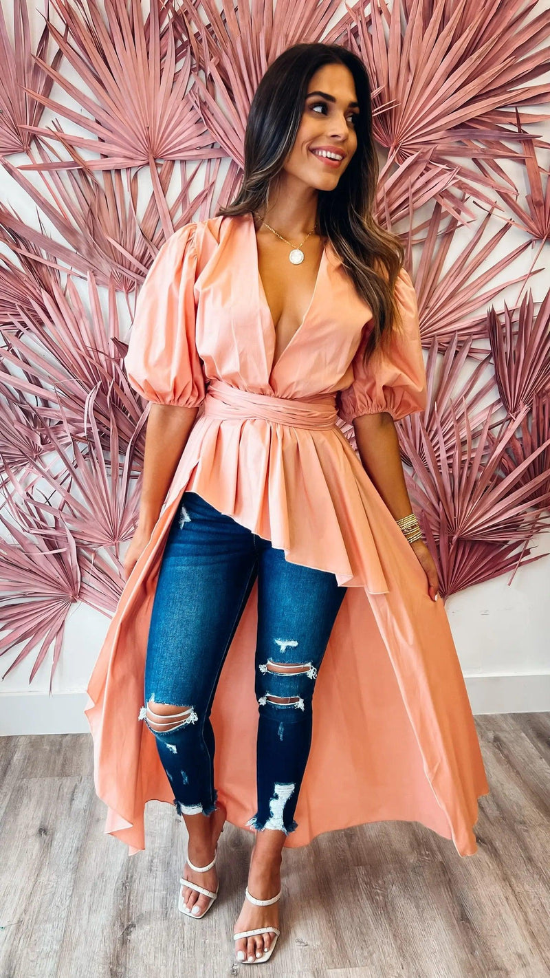 Glam Gal Mauve Top - PRINZZESA BOUTIQUE