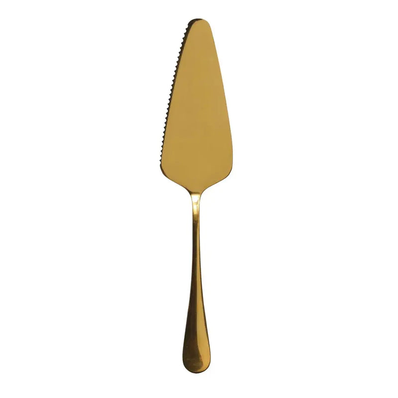 Gold Electroplated Cake Server - PRINZZESA BOUTIQUE