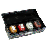 JAPONICA BEST-SELLERS - 4 PEDESTAL CANDLE GIFT SET - PRINZZESA BOUTIQUE