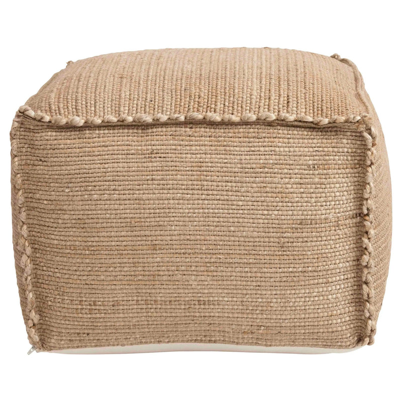 Hand-Woven Jute Pouf - PRINZZESA BOUTIQUE