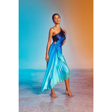 Ocean Breeze Pleated Dress