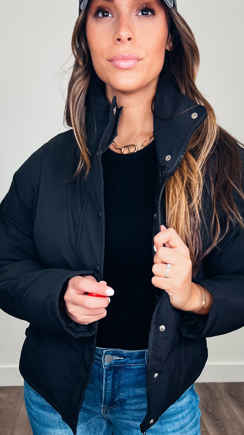 See You On The Slopes Puffer Black