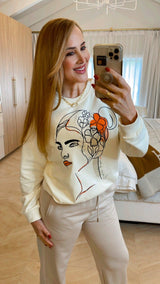 Mayra Embroidered Apricot Top - PRINZZESA BOUTIQUE