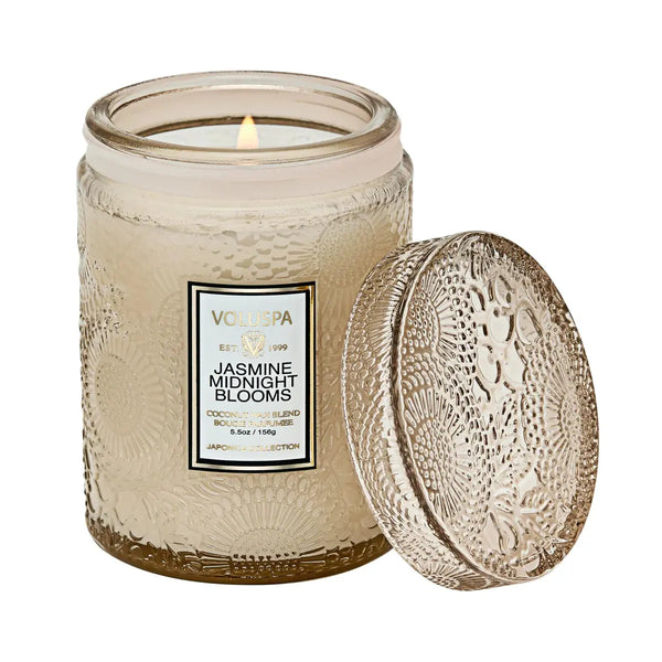Jasmine Midnight Blooms Small Jar Candle - PRINZZESA BOUTIQUE