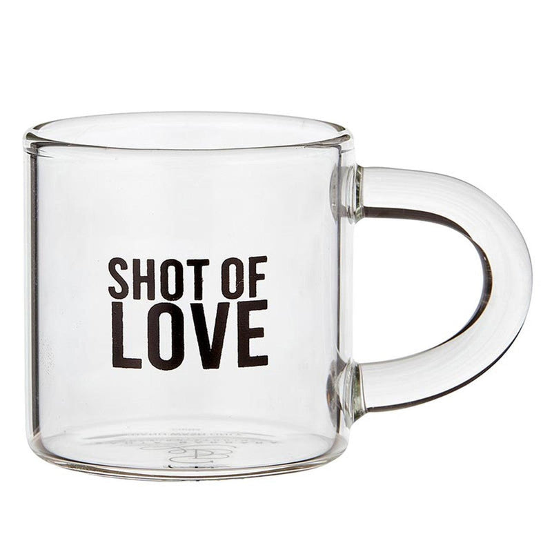 Shot of Love-Glass Espresso Cup - PRINZZESA BOUTIQUE