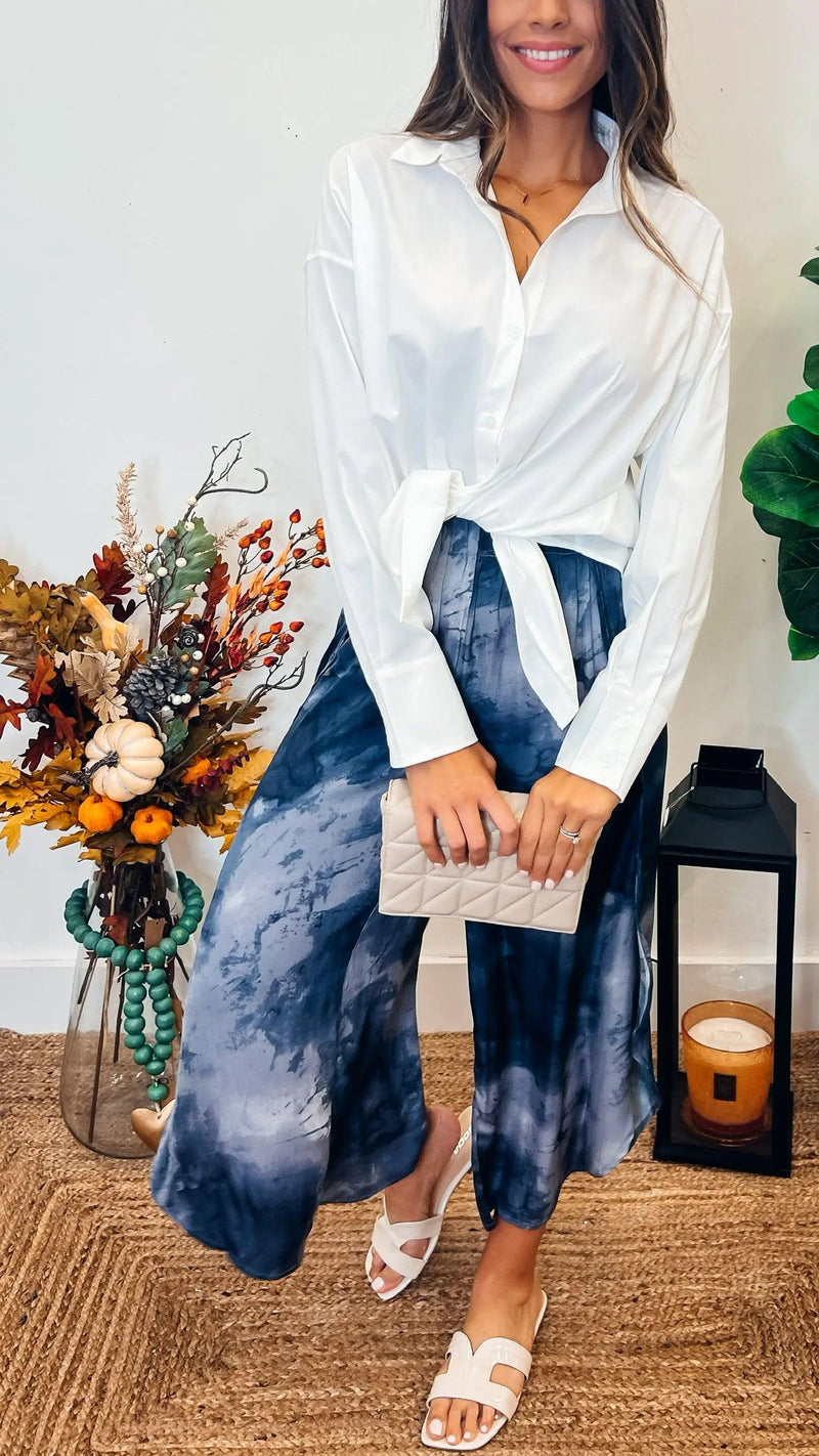 Lets Keep Talking Midnight Pants - PRINZZESA BOUTIQUE