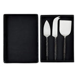 Matte Black 3 Piece Organic Cheese Knife Set - PRINZZESA BOUTIQUE