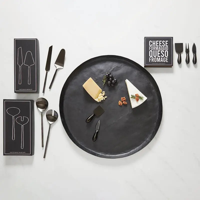Matte Black Server Set - PRINZZESA BOUTIQUE