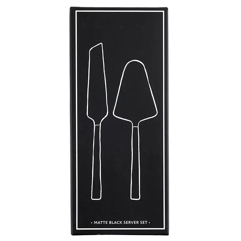 Matte Black Server Set - PRINZZESA BOUTIQUE