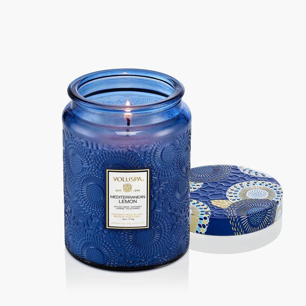 Mediterranean Lemon Large Jar Candle - PRINZZESA BOUTIQUE