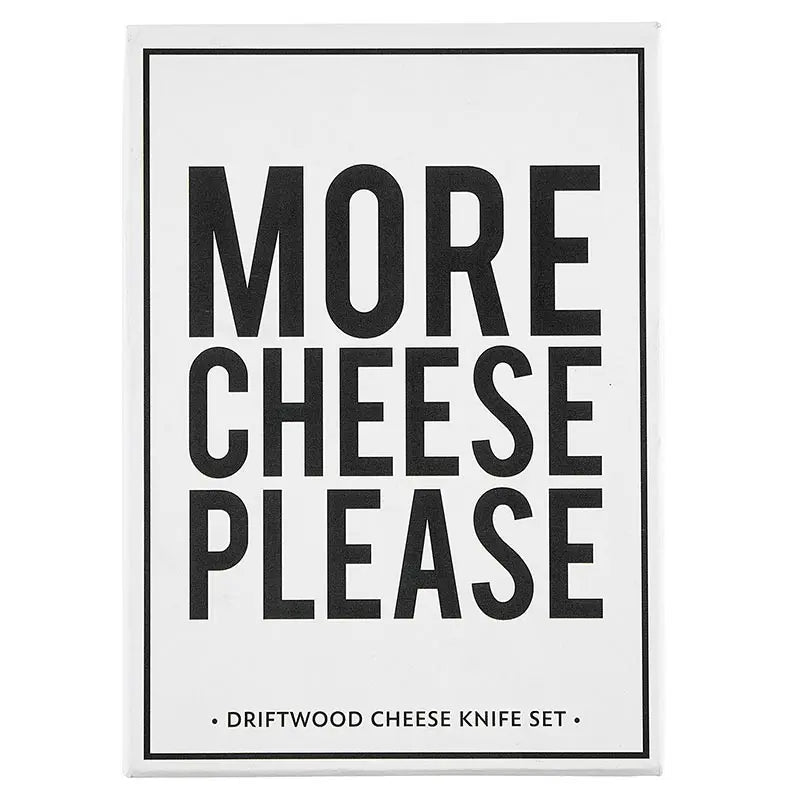 More Cheese Please - Driftwood Cheese Knife Set - PRINZZESA BOUTIQUE