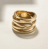 Multi Layer Statement Ring - PRINZZESA BOUTIQUE