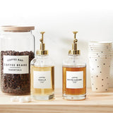 Glass Coffee Syrup Dispenser Set of 2 - PRINZZESA BOUTIQUE