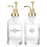 Glass Coffee Syrup Dispenser Set of 2 - PRINZZESA BOUTIQUE