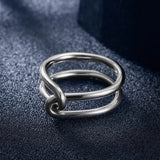 Paper Clip Ring - PRINZZESA BOUTIQUE