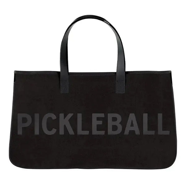 Pickleball Vibes - Mantra Bag Black Canvas - PRINZZESA BOUTIQUE