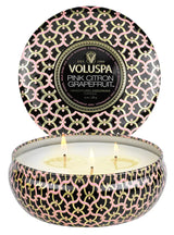 Pink Citron Grapefruit 3 Wick Tin - PRINZZESA BOUTIQUE