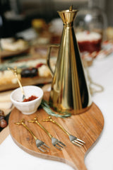 Reindeer Stainless Steel and Brass Forks, Set of 4 - PRINZZESA BOUTIQUE