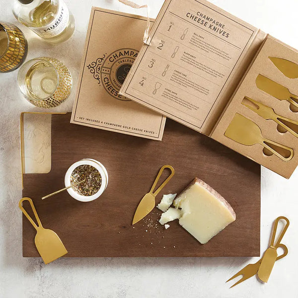 Royal - Champagne Gold Cheese Knives Set - PRINZZESA BOUTIQUE