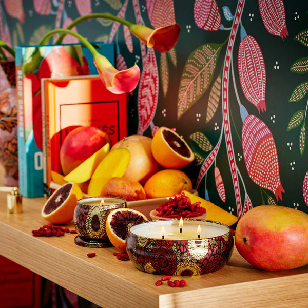 Goji Tarocco Orange 3 Wick Tin Candle